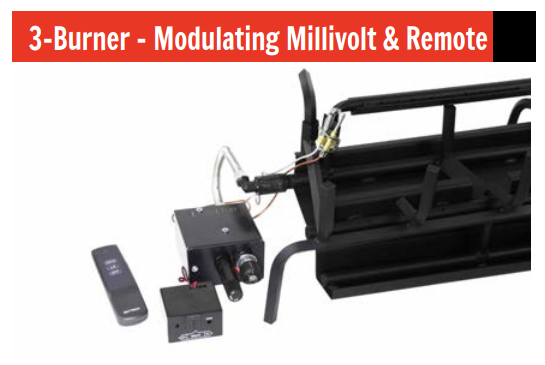 Assembled 2 Burner w/ Modulating Millivolt System